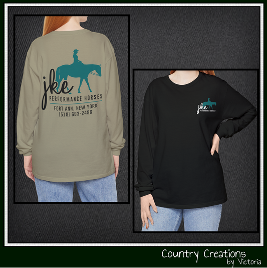 JKE Performance Horses Long Sleeve Comfort Colors® T-Shirt (3968)