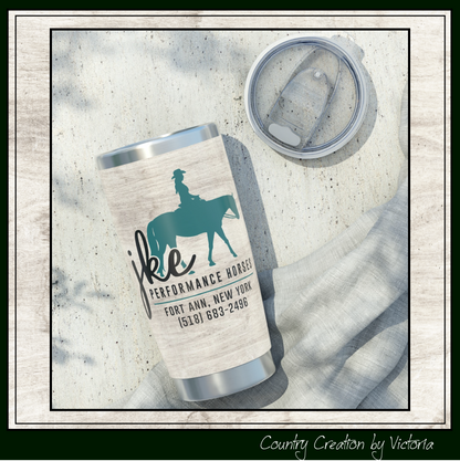 JKE Performance Horses 20oz Stainless Steel Tumbler (3970)
