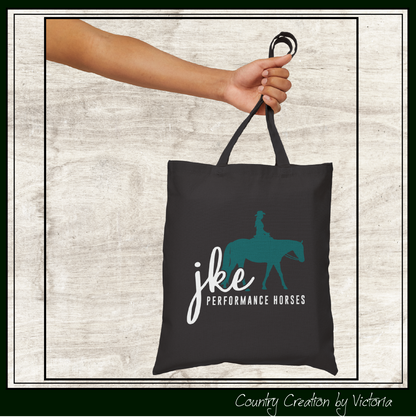 JKE Performance Horses Canvas Tote Bag (3971)