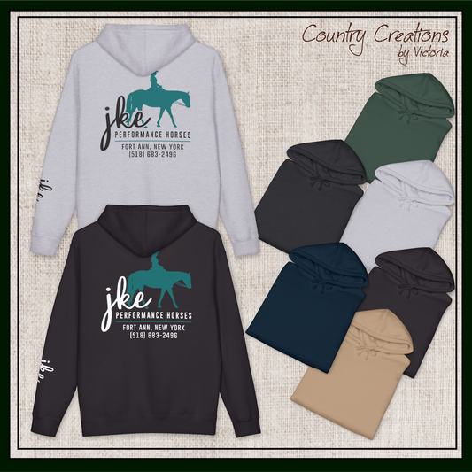 JKE Performance Horses Fleece Lined Heavy-Weight Hoodie (3972)