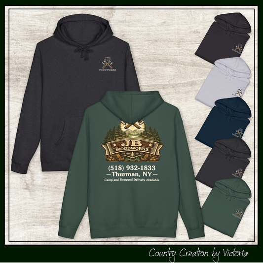 JB Woodworks Independent Trading Co. Heavy-Weight Fleece Lined Hoodie (3978)