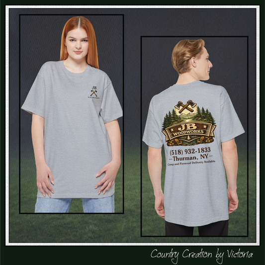 JB Woodworks Unisex Tall Beefy-T® Short Sleeve T-Shirt (3979)