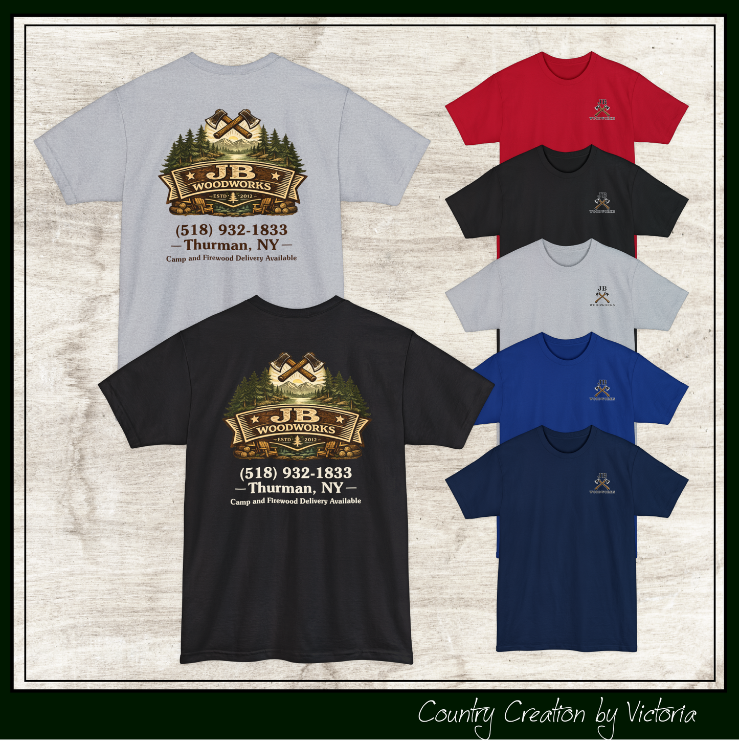JB Woodworks Unisex Tall Beefy-T® Short Sleeve T-Shirt (3979)