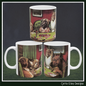 A Bold Bluff Ceramic Mug Vintage Poker Playing Dogs, 11oz 15oz(4266)