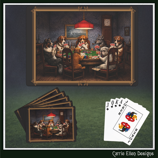 Poker Dogs Premium Playing Cards | Classic Dog Poker Deck (4273)