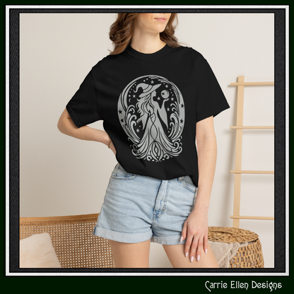 Enchanting Witch with Crystal Orb Comfort Colors T-Shirt | Mystical Witch Shirt (4281)