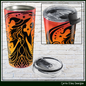 Mystical Witch with Orb 20 oz Stainless Steel Insulated Tumbler | Halloween Travel Mug (4284)