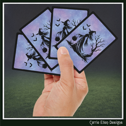Witch with Cauldron Playing Cards | Mystical Halloween Poker Deck (4286)