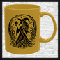 Enchanting Witch with Orb 11 oz Ceramic Mug, 8 Colors Halloween Witch Mug (4287)