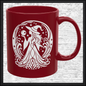 Enchanting Witch with Orb 11 oz Ceramic Mug, 8 Colors Halloween Witch Mug (4287)