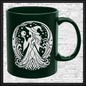 Enchanting Witch with Orb 11 oz Ceramic Mug, 8 Colors Halloween Witch Mug (4287)
