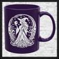 Enchanting Witch with Orb 11 oz Ceramic Mug, 8 Colors Halloween Witch Mug (4287)