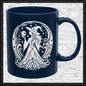Enchanting Witch with Orb 11 oz Ceramic Mug, 8 Colors Halloween Witch Mug (4287)