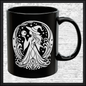 Enchanting Witch with Orb 11 oz Ceramic Mug, 8 Colors Halloween Witch Mug (4287)