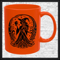 Enchanting Witch with Orb 11 oz Ceramic Mug, 8 Colors Halloween Witch Mug (4287)