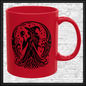 Enchanting Witch with Orb 11 oz Ceramic Mug, 8 Colors Halloween Witch Mug (4287)