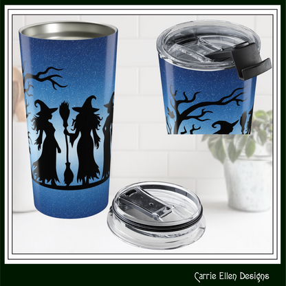 Witch Trio 20 oz Stainless Steel Tumbler | Insulated Travel Mug (4289)
