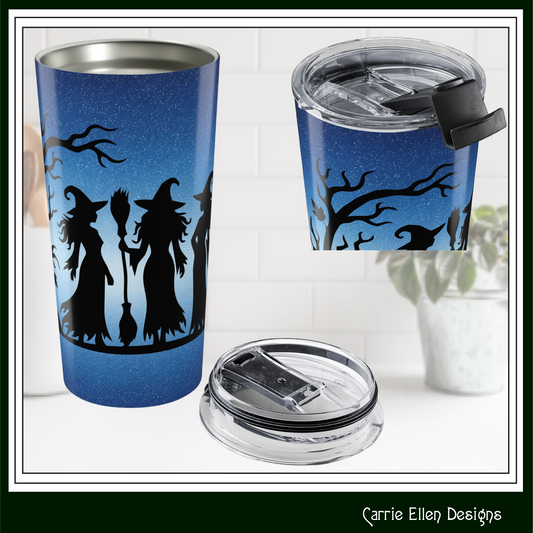 Witch Trio 20 oz Stainless Steel Tumbler | Insulated Travel Mug (4289)