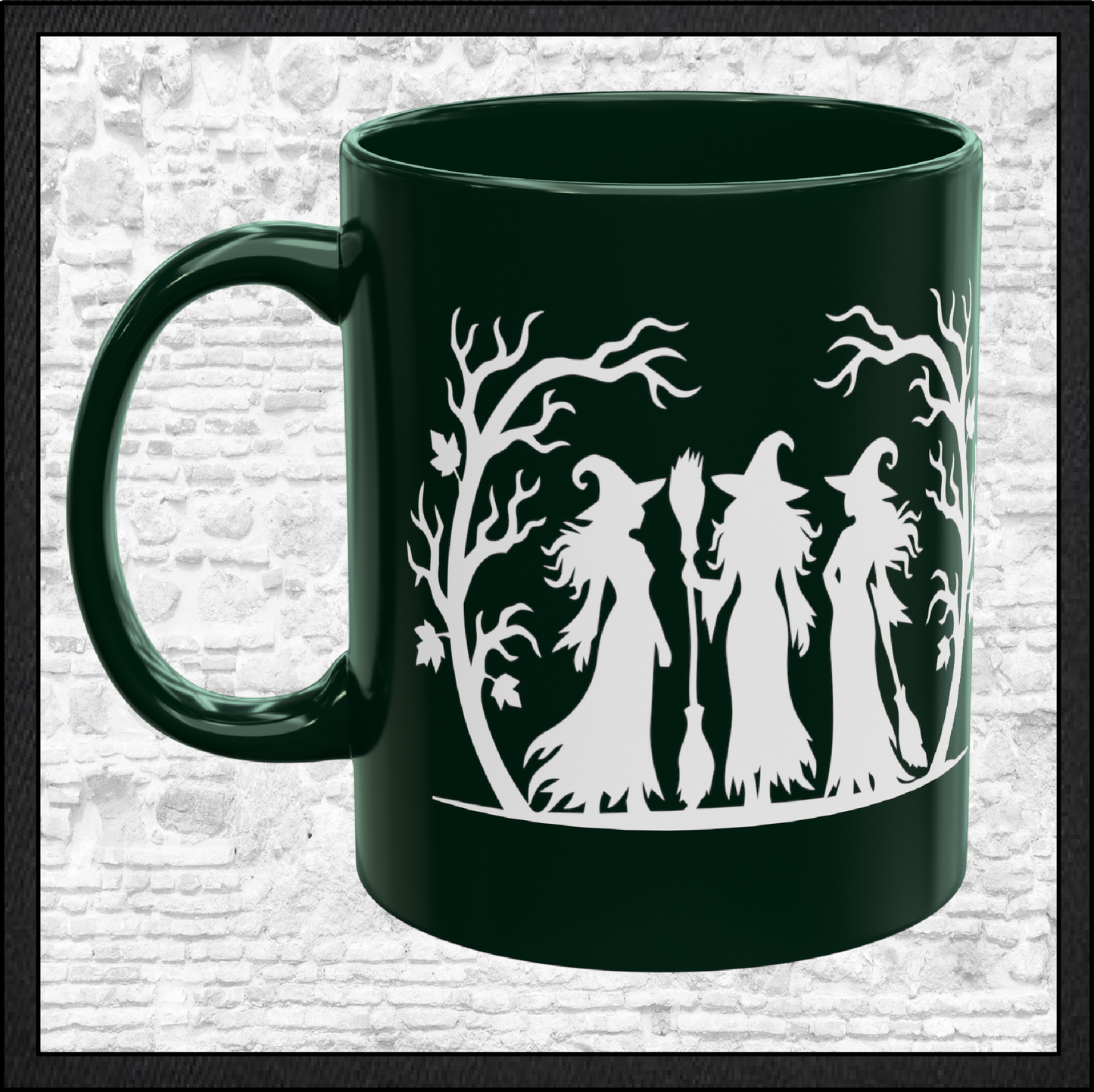 Witch Trio 11 oz Ceramic Coffee Mug | Halloween Witch Mug | 9 Color Choices (4290)