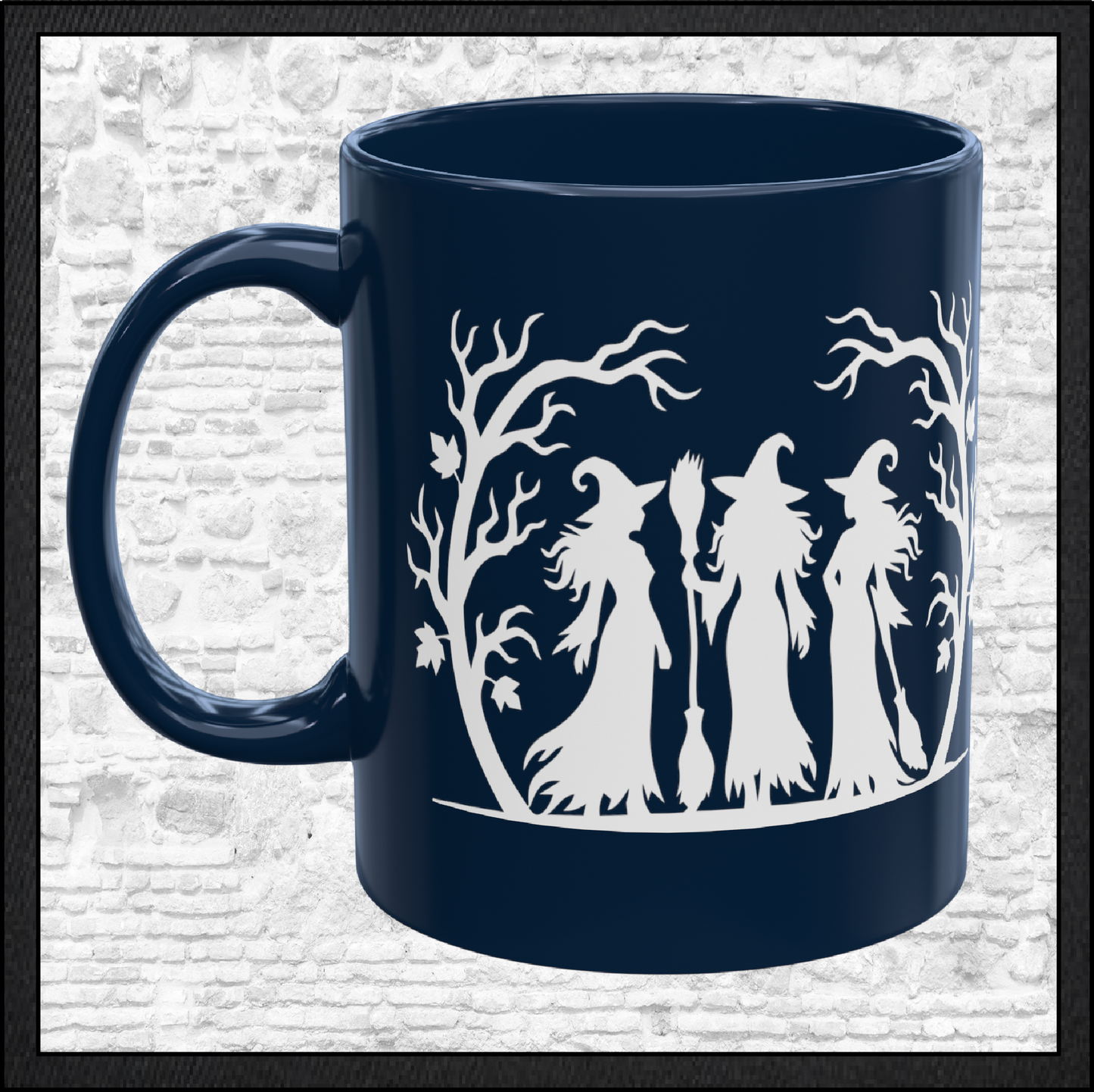 Witch Trio 11 oz Ceramic Coffee Mug | Halloween Witch Mug | 9 Color Choices (4290)