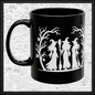Witch Trio 11 oz Ceramic Coffee Mug | Halloween Witch Mug | 9 Color Choices (4290)