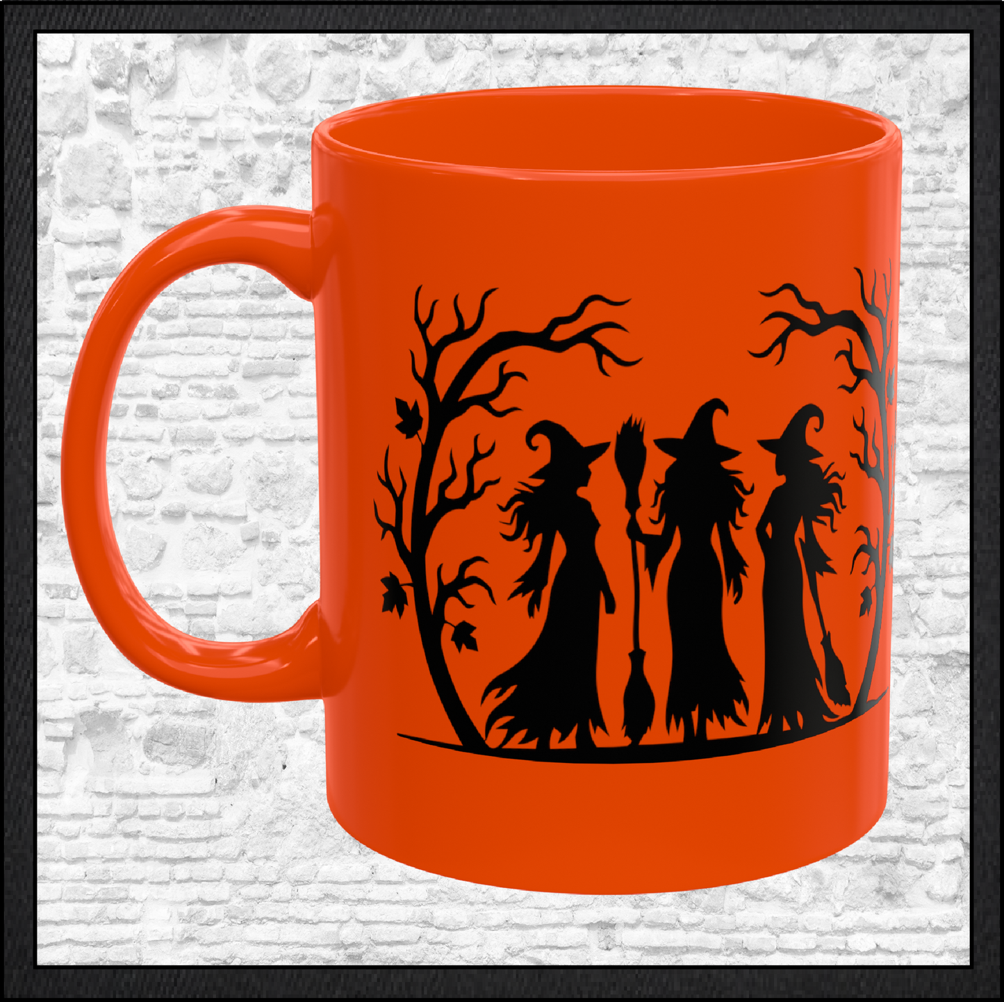 Witch Trio 11 oz Ceramic Coffee Mug | Halloween Witch Mug | 9 Color Choices (4290)