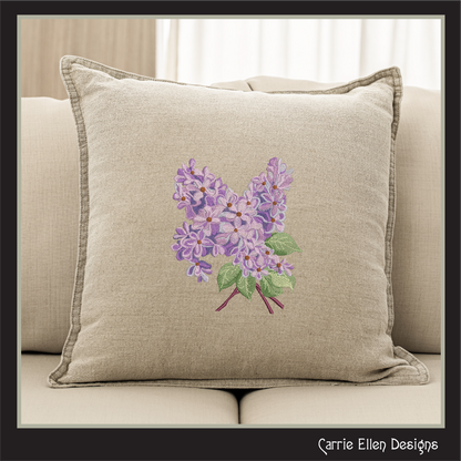 Bunch of Lilacs Machine Embroidery Design – Artistic Floral Pattern – Plants & Flowers – 3 Sizes (2026)