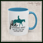 JKE Performance Horses Ceramic Color Accent Coffee Mug (3969)