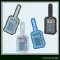 Tardis ITH Key Fob Machine Embroidery Design | Doctor Who Sketch In-The-Hoop Embroidery Project (2080)