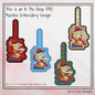 Dudley Do-Right ITH Key Fob Machine Embroidery Design | Canadian Mountie Cartoon In-The-Hoop Key Tag (2109)
