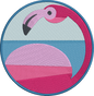 Flamingo Machine Embroidery Design – Artistic Pink Bird Patterns, 4 Sizes (2120)