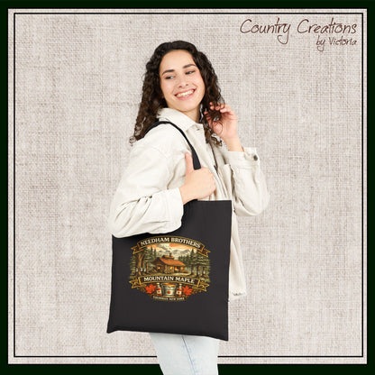 Needham Brothers Mountain Maple Tote Bag | Reusable Canvas Tote (3887)