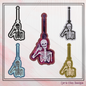 Skeleton ITH Key Fob Machine Embroidery Design | Thumbs Up Skeleton In-The-Hoop Key Tag (2184)