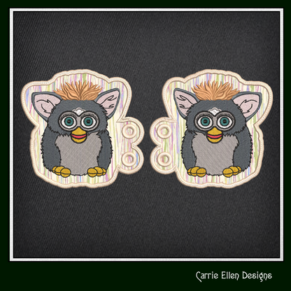 Nostalgic In The Hoop Robotic Toy Shoe Wings – Fan Art Furry Friend Shoelace Charms (2274)