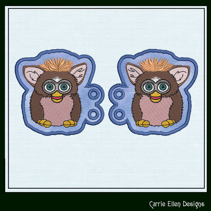Nostalgic In The Hoop Robotic Toy Shoe Wings – Fan Art Furry Friend Shoelace Charms (2274)