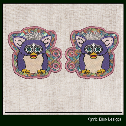 Nostalgic In The Hoop Robotic Toy Shoe Wings – Fan Art Furry Friend Shoelace Charms (2274)