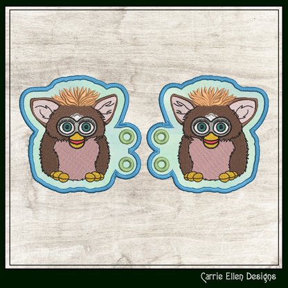 Nostalgic In The Hoop Robotic Toy Shoe Wings – Fan Art Furry Friend Shoelace Charms (2274)