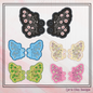 Floral Butterfly Shoe Wing Machine Embroidery Design – ITH Shoelace Charms for Shoes and Boots – 4x4 & 5x7 Hoop (2336)