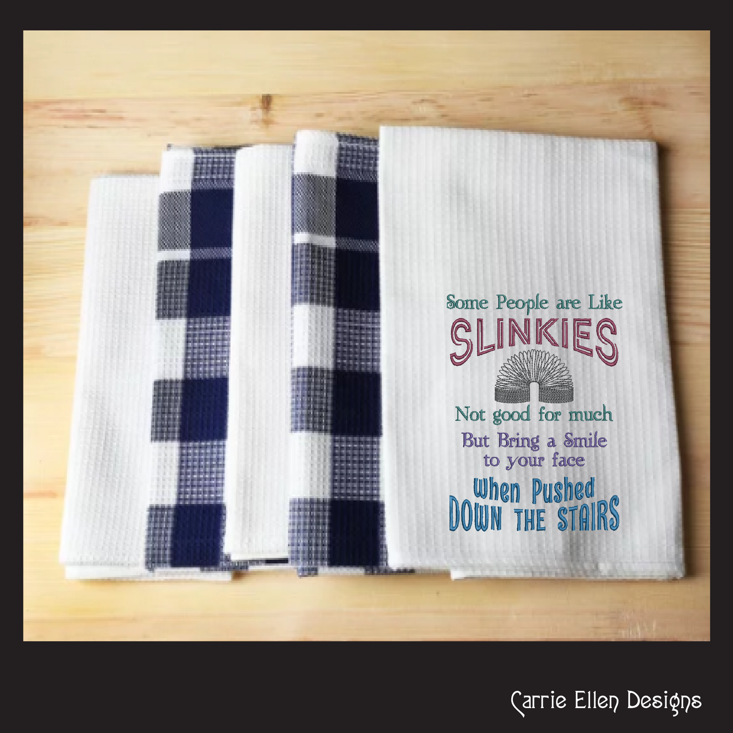 People Are Like Slinkies Machine Embroidery Design Saying, Sarcastic Pop Culture Quotes, Slinky Toy Design, 6 Sizes (2342)