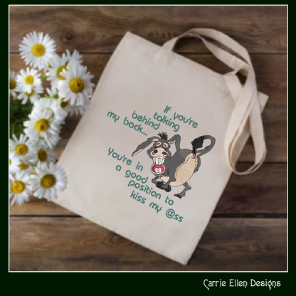 Good Position to Kiss My @ss – Snarky and Sassy Donkey Machine Embroidery Design | 6 Sizes (2438)
