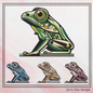Abstract Frog Machine Embroidery Design – Artistic Toad Pattern | 4 Sizes (2478)