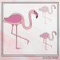 Flamingo Machine Embroidery Design – Whimsical Tropical Quirky Pink Bird, 6 Sizes (2496)