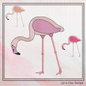 Flamingo Machine Embroidery Design – Whimsical Tropical Quirky Pink Bird, 6 Sizes (2497)