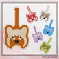 Dog ITH Key Fob Machine Embroidery Design | Fun Dog Face In-The-Hoop Animal Key Tag Project (2508)