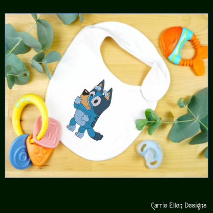 Giggling Bluey Machine Embroidery Design, Bluey Heeler Fandom Cartoon Character Embroidery Pattern, 6 sizes (2519)
