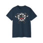 TV FC Red Thin Line Firefighter Maltese Cross Tee | 6 oz Cotton Tee Shirt (3009)
