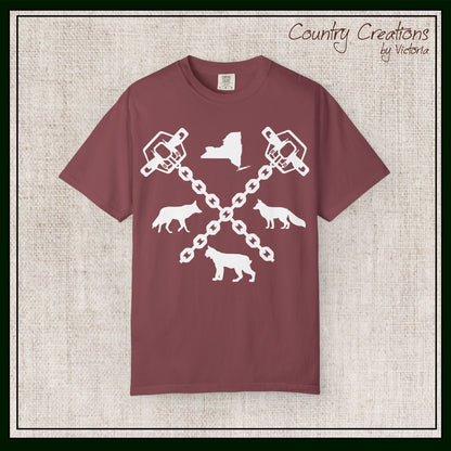 New York Trapper Unisex Comfort Colors T-Shirt – Hunter Lover Gift, Rustic Outdoor Graphic Tee (P6028)