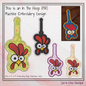 Silly Chicken ITH Key Fob Machine Embroidery Design | Funny Bird In-The-Hoop Keychain Pattern (2601)