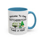 Welcome to Camp Quitcherbitchin Take a Hike Mug | Funny Camping Coffee Cup | 11oz & 15oz