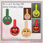 Muppet ITH Key Fob Machine Embroidery Design Bundle | 3  Individual Fan Favorite Designs In-The-Hoop Key Tag Designs (2616)